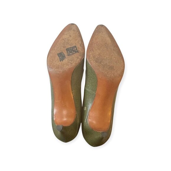 Vintage DeLiso Debs by Palter DeLiso Green Pumps, Size  7 AAA - Picture 15 of 16